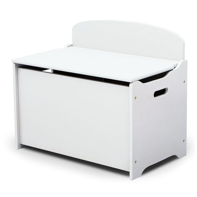 Delta children tb83460gn-130 houten opbergkist met rugleuning wit