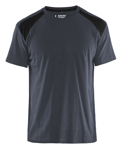 Blåkläder t-shirt bicolour 33791042 | donkergrijs zwart | maat 4xl - 7330509604489