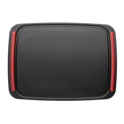 Brund easy cut snijplank 41x30x0.8 cm zwart rood