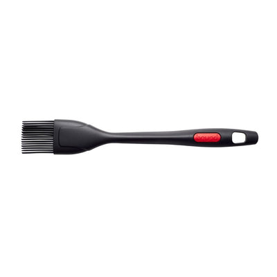 Brund siliconen borstel 27 cm zwart rood