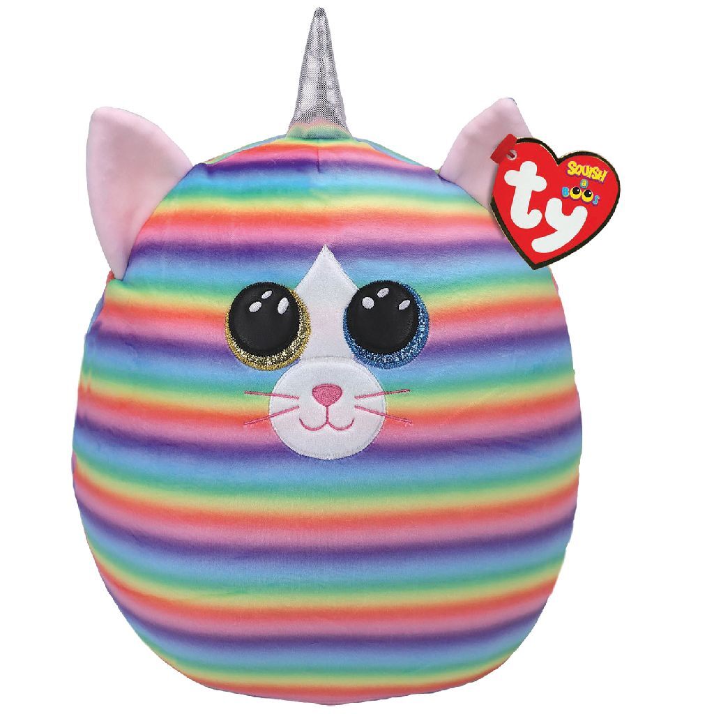 Ty squish a boo heather cat 31 cm