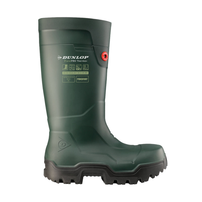 Dunlop lp8kl01 laars fieldpro thermo+ s5 | groen | maat 44 - 8713197054016