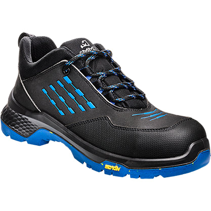 Emma werkschoen crossforce d laag s3 | zwart blauw | maat 41 - 8715316154423
