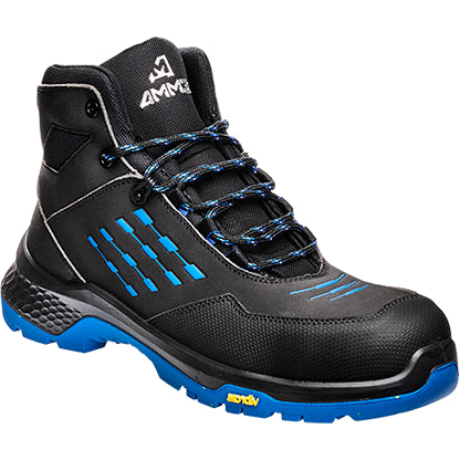 Emma werkschoen crossforce d hoog s3 | zwart blauw | maat 43 - 8715316154744