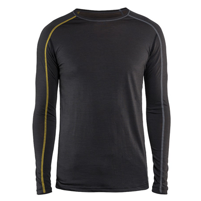 Blåkläder merino xlight onderhemd lange mouw 479917349835 | donkergrijs geel | maat 4xl - 7330509545522