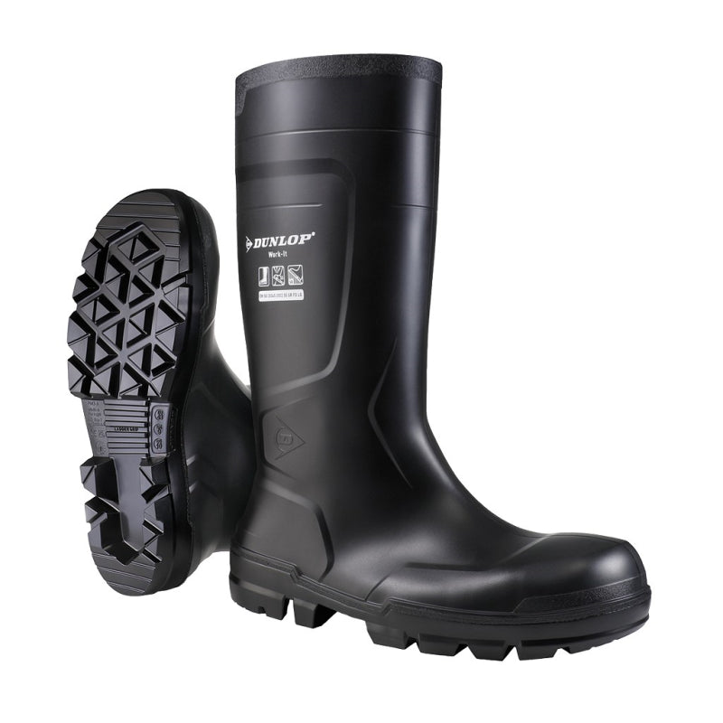 Dunlop nb2hd01 work it pvc laars s5 | zwart | maat 38 - 8713197371830