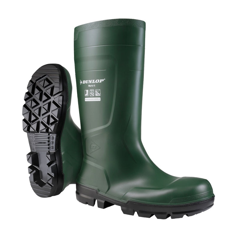 Dunlop nb2kl01 work it pvc laars s5 | groen | maat 45 - 8713197372752