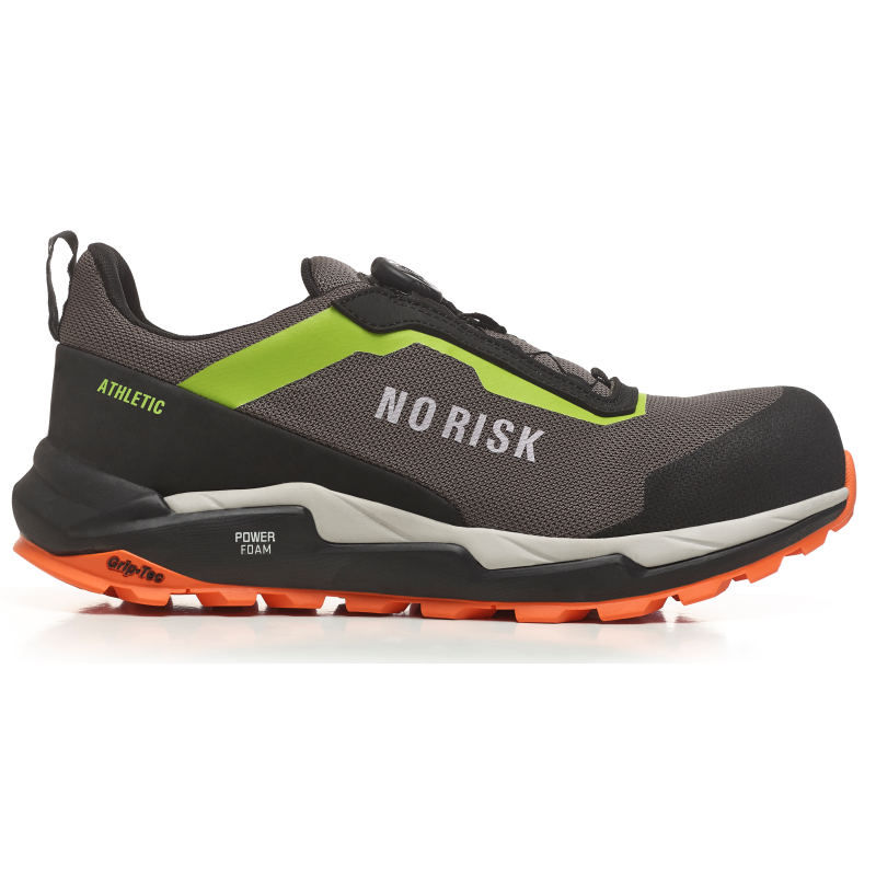 No risk athletic low fls orange green 1219.06 s3l | zwart | maat 35 - 5607421135356
