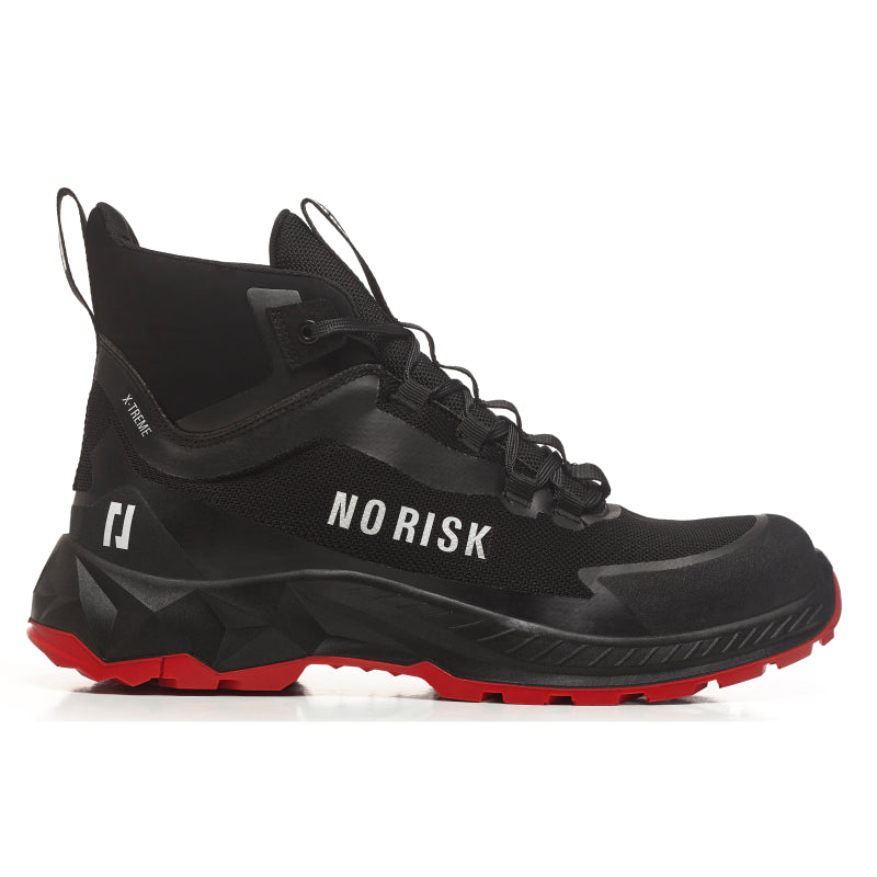No risk x-treme mid black red 1057.10 s3l | zwart rood | maat 40 - 5607421134403