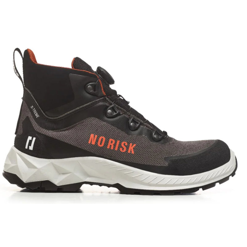No risk x-treme mid fls grey 1057.06 s3l | grijs zwart | maat 47 - 00.071.070.47
