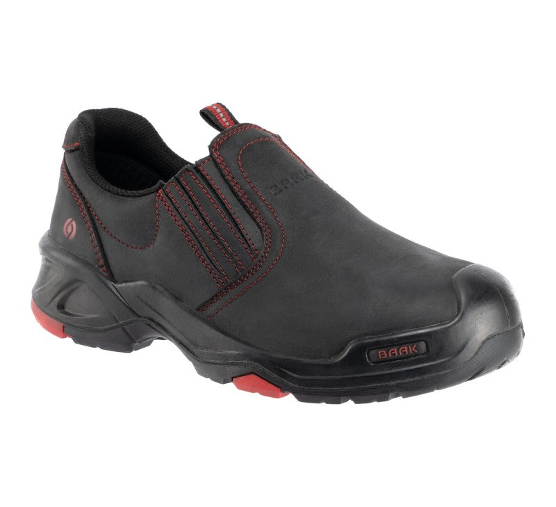 Baak brian instapper 6341 s3 werkschoen | zwart rood | maat 45 - 4031783009139