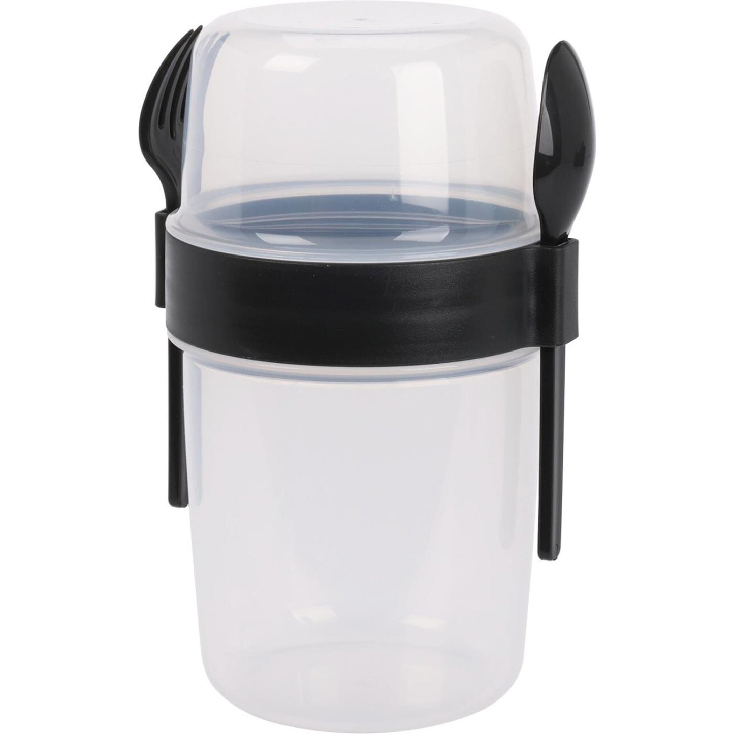 Excellent houseware saladebeker kunststof met bestek 1100ml