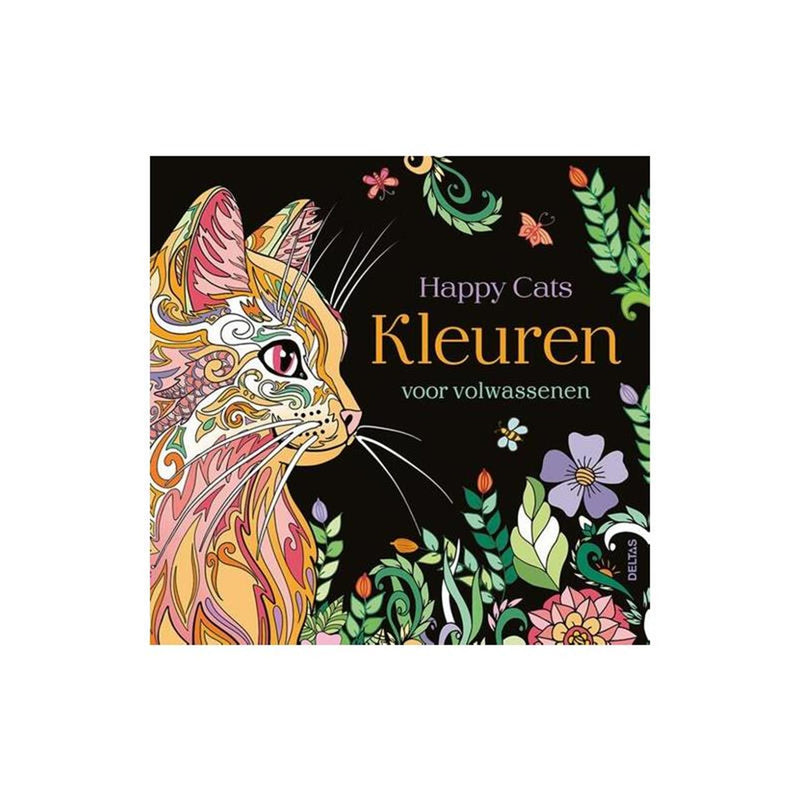 Deltas happy cats - kleuren voor volwassenen