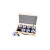 Jeu de boules 8 metalen ballen in kist
