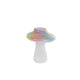 Cosydecor beeld paddenstoel rainbow 10x10x12cm multicolor glas