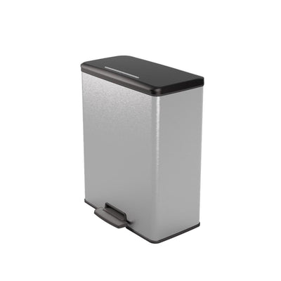 Curver decobin pedaalemmer 65l zilver metallic