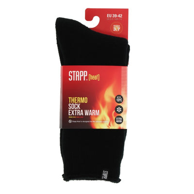 Stapp heat unisex socks 1- pack 70101 | zwart 6990 | maat 43 - 8721198029070