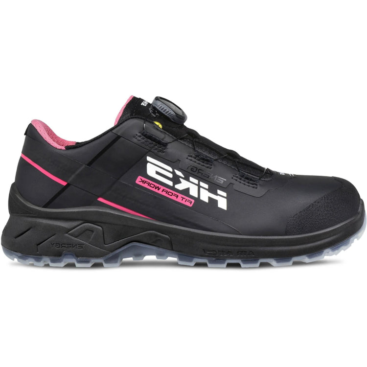Hks werkschoen airguard pink black boa s3l laag | zwart | maat 39 - 4040005667392