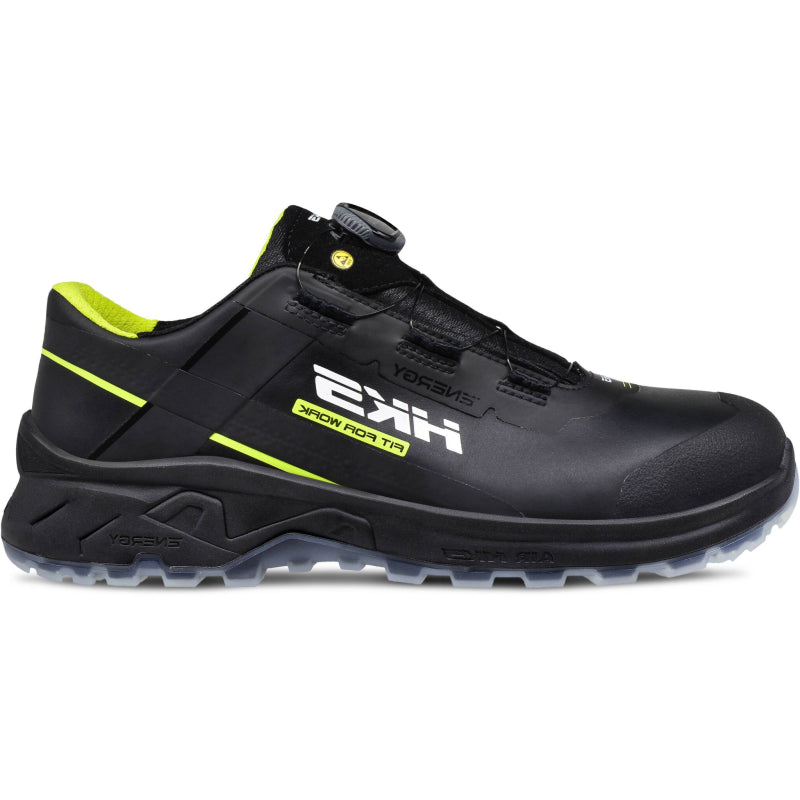 Hks werkschoen airguard neon black boa s3l laag | zwart | maat 45 - 4040005668450