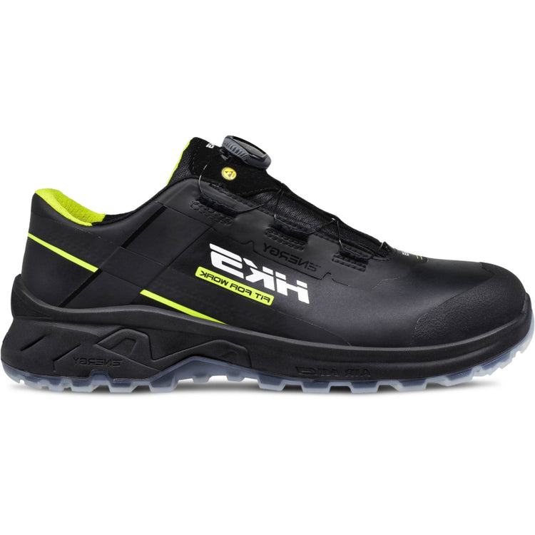 Hks werkschoen airguard neon black boa s3l laag | zwart | maat 44 - 4040005668443