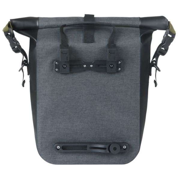 Basil enkele tas navigator storm m mik 12-15l 14 x 25 x 36 cm - zwart