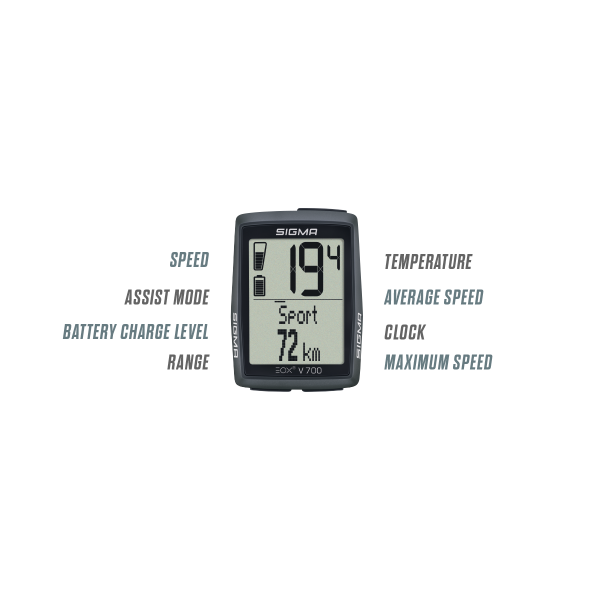 Sigma sport sigma fietscomputer eox view 700
