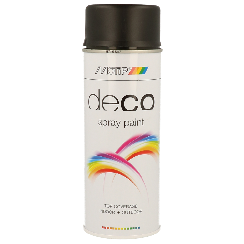 Motip spuitbus 400ml - mat zwart