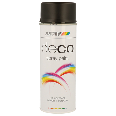 Motip spuitbus 400ml - mat zwart