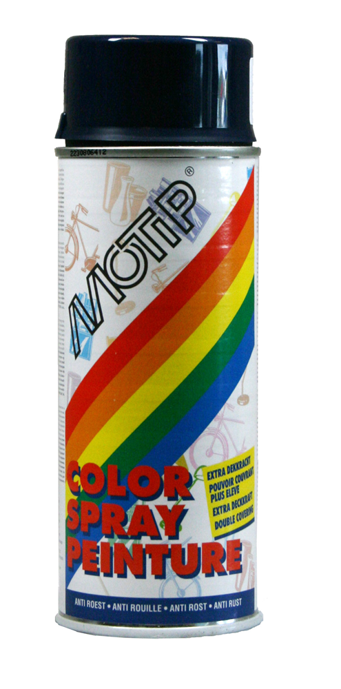 Motip spuitbus 400 ml - staalblauw