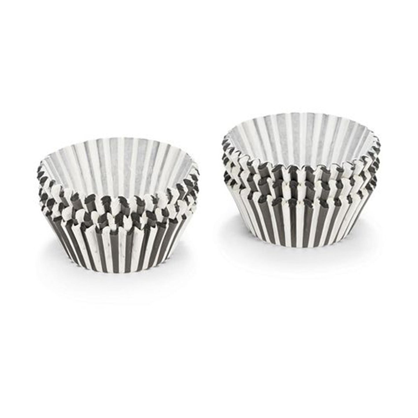 Patisse muffin vormpjes papier zwart-wit gestreept 200 stuks 5cm