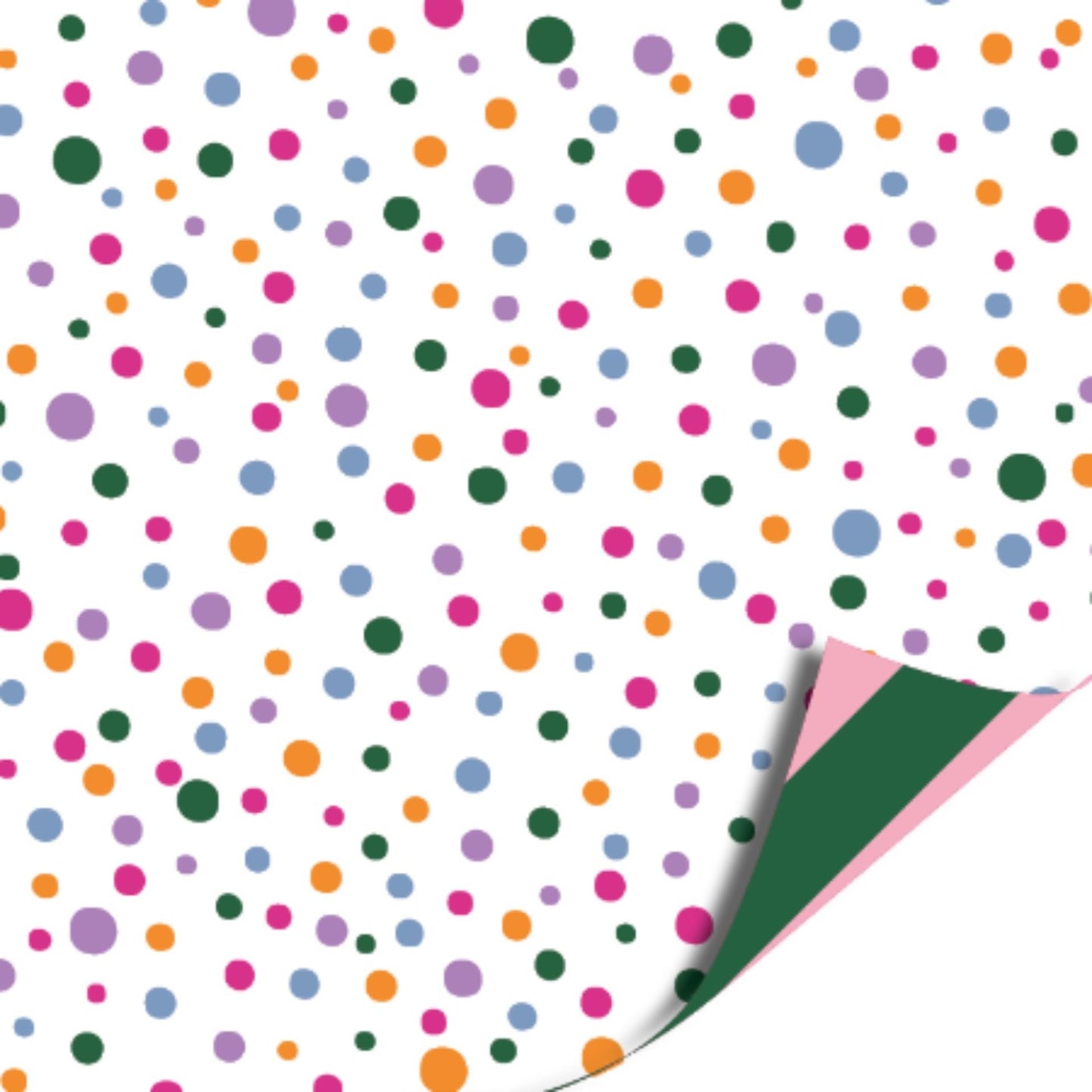 Kassaplan toonbankrol 30cm 100m- confetti streep