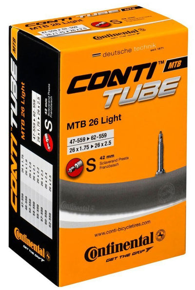 Continental schlauch mtb 26 light conti tube mtb 26 47 60-559 s42 lig