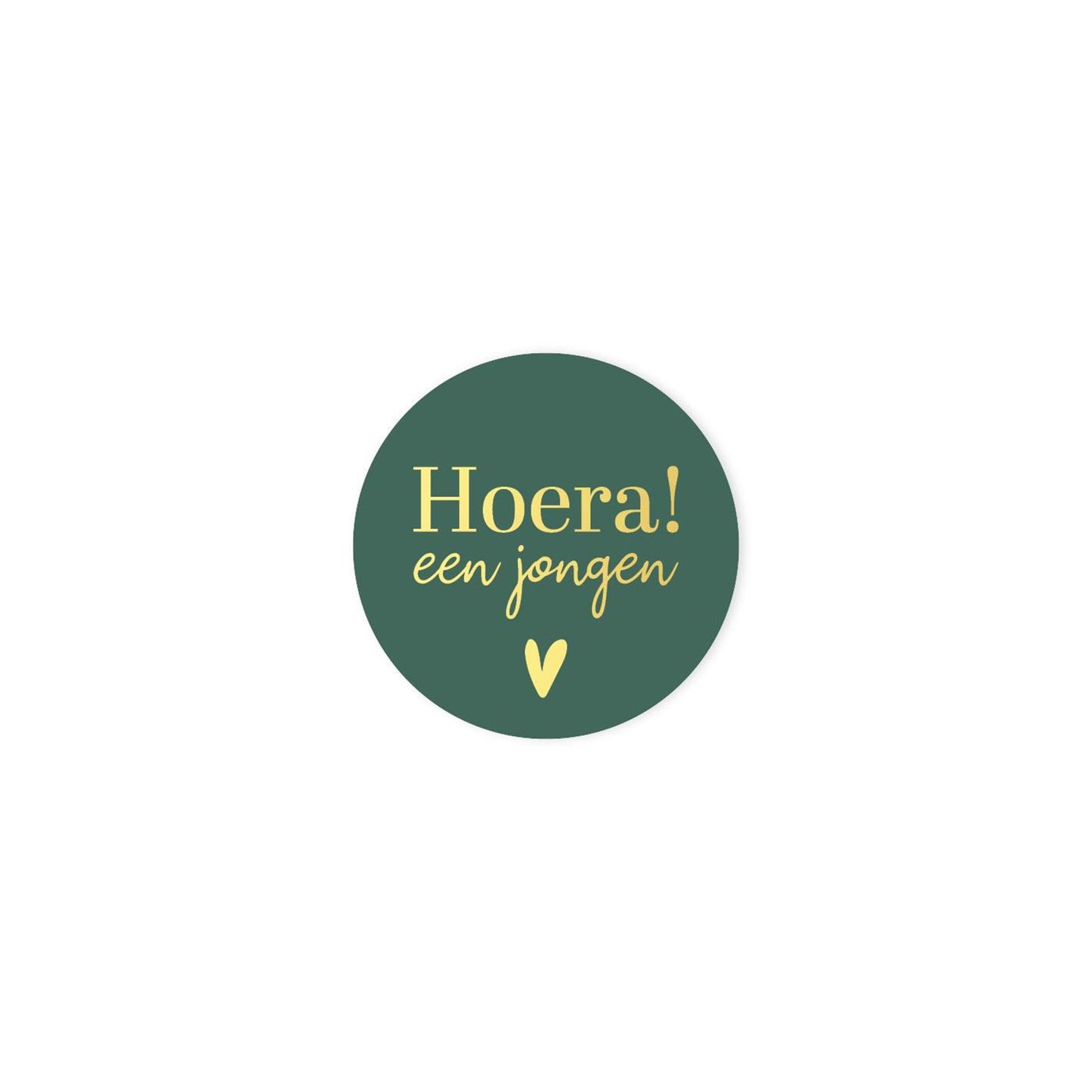 Kassaplan stickers hoera een jongen ø40mm rol a 250 stuks