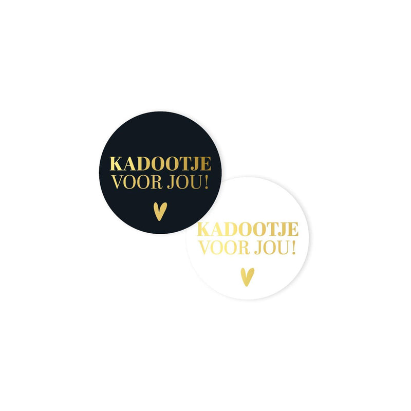 Kassaplan stickers kadootje voor jou ø50mm 250st