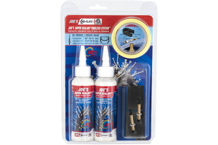Joe's no flats - tubeless conversie kit super sealant - xc fv