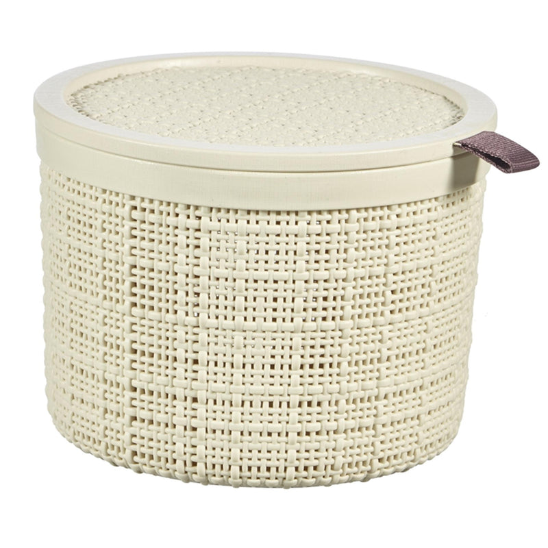Curver jute mandje rond 2l offwhite