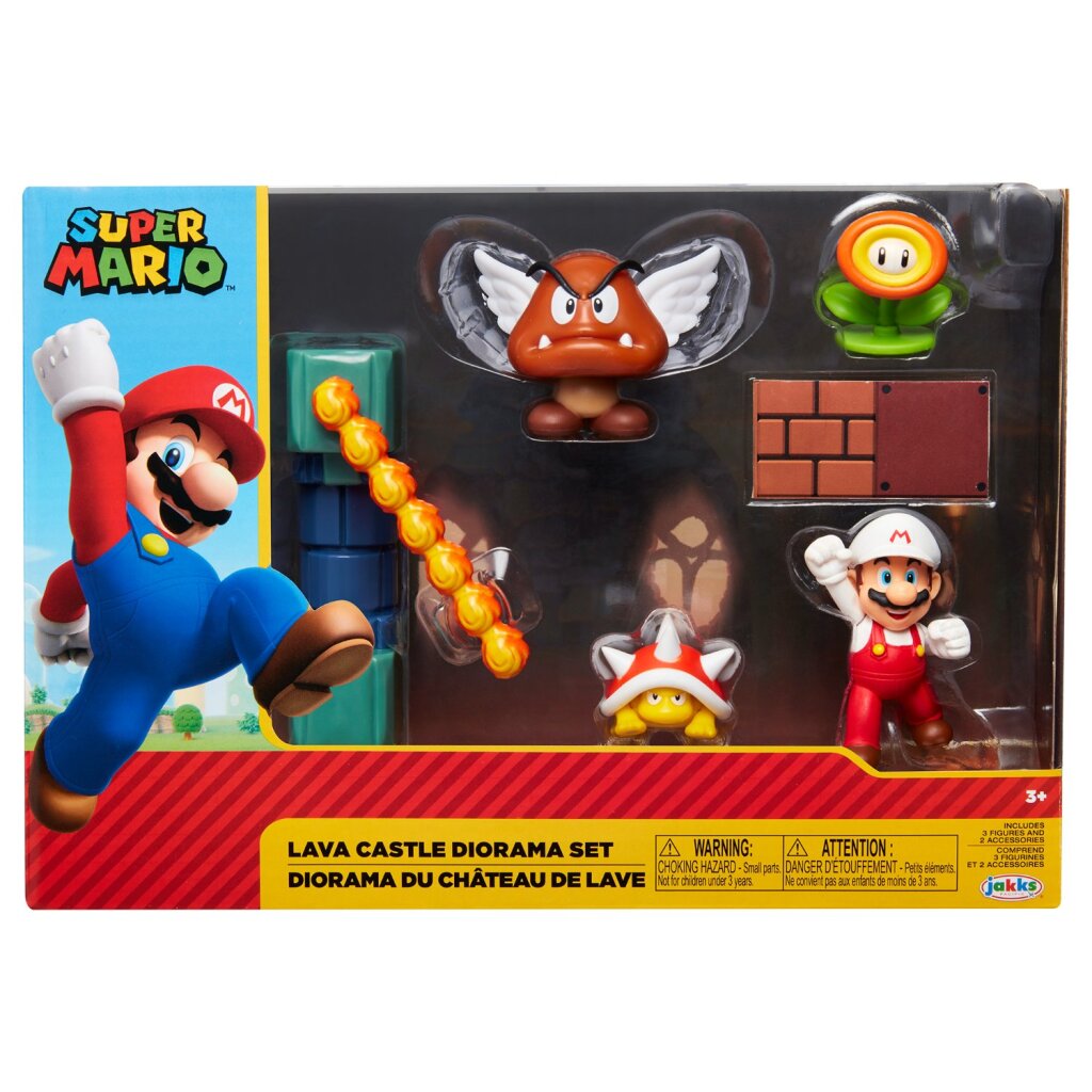 Jakks paciffic jakks super mario lava castle speelset