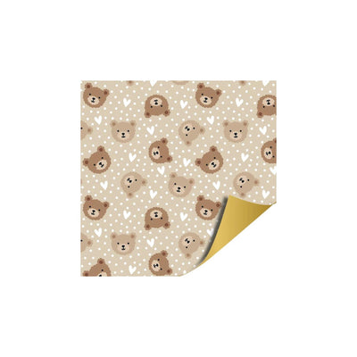 Kassaplan toonbankrol 50cm 100m little bear beige