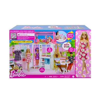 Barbie huis met pop