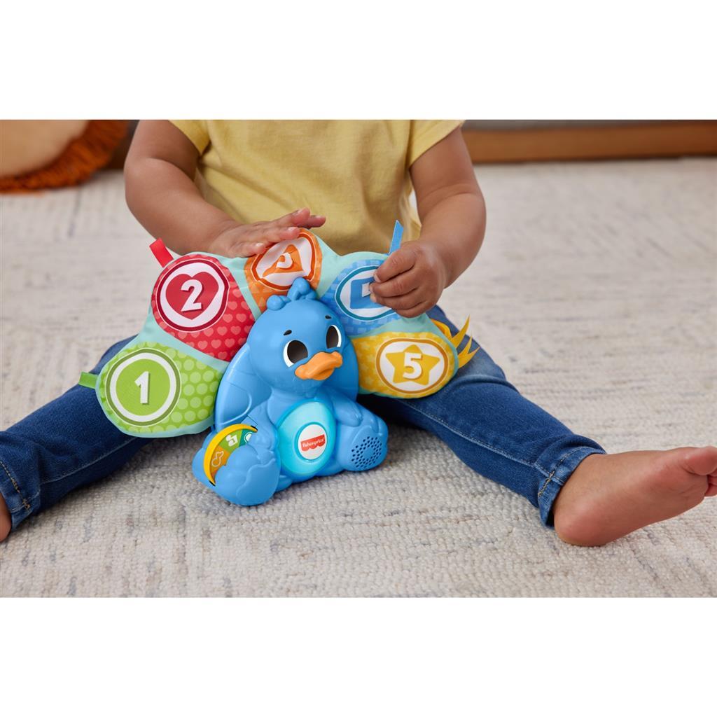 Fisher price linkimals tellen en kleuren pauw + licht en geluid