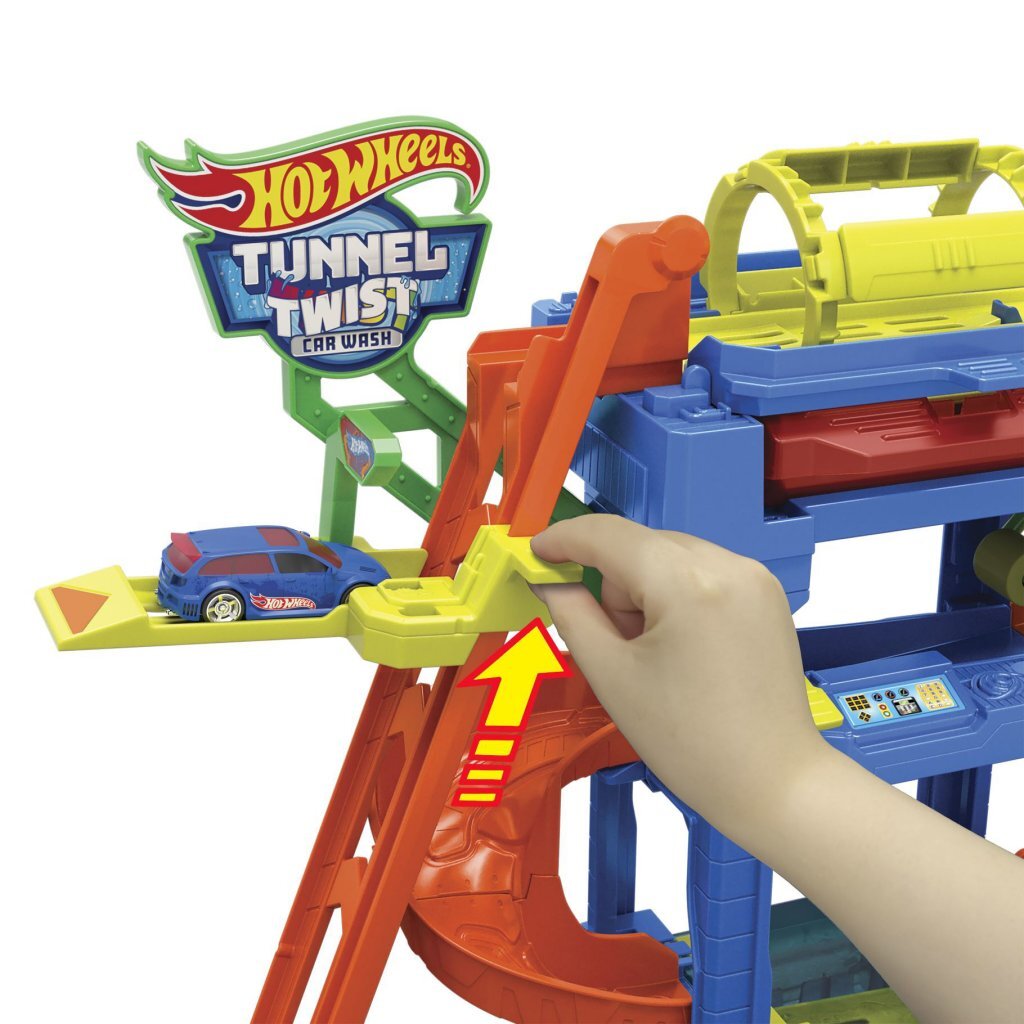 Hot wheels city tunnel twist car wash - racebaan