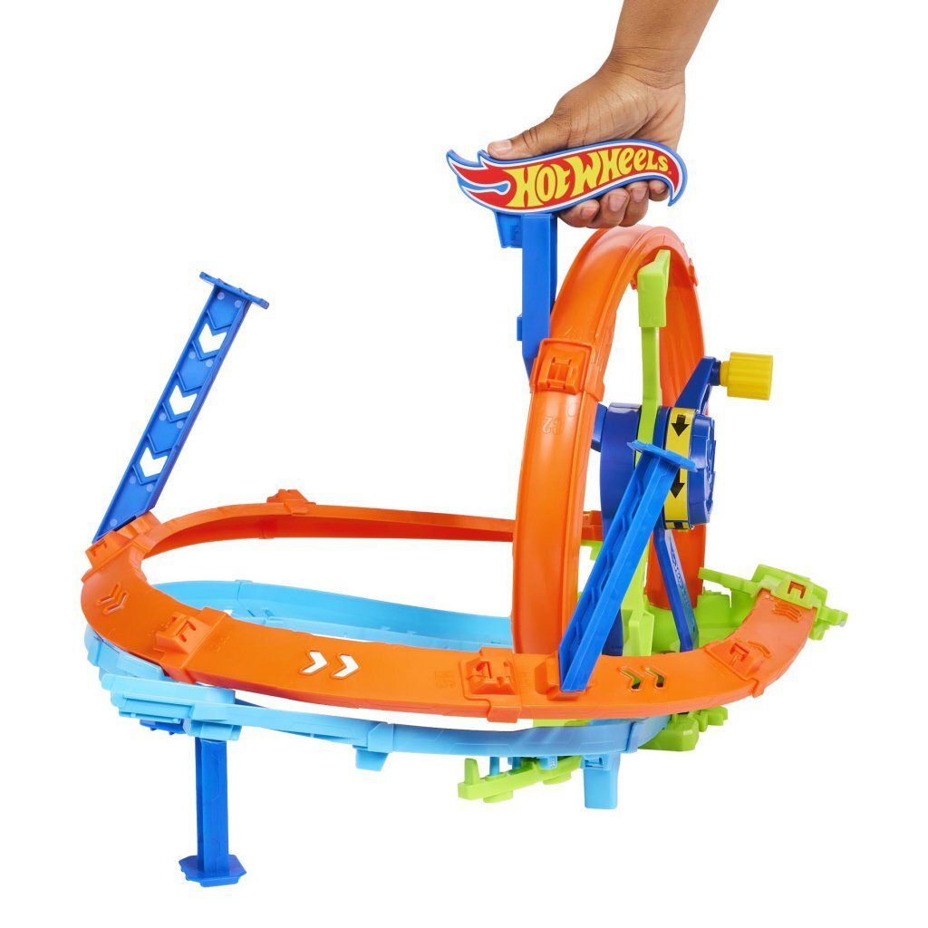 Hot wheels razendsnel lanceren en loopen - loopingbaan