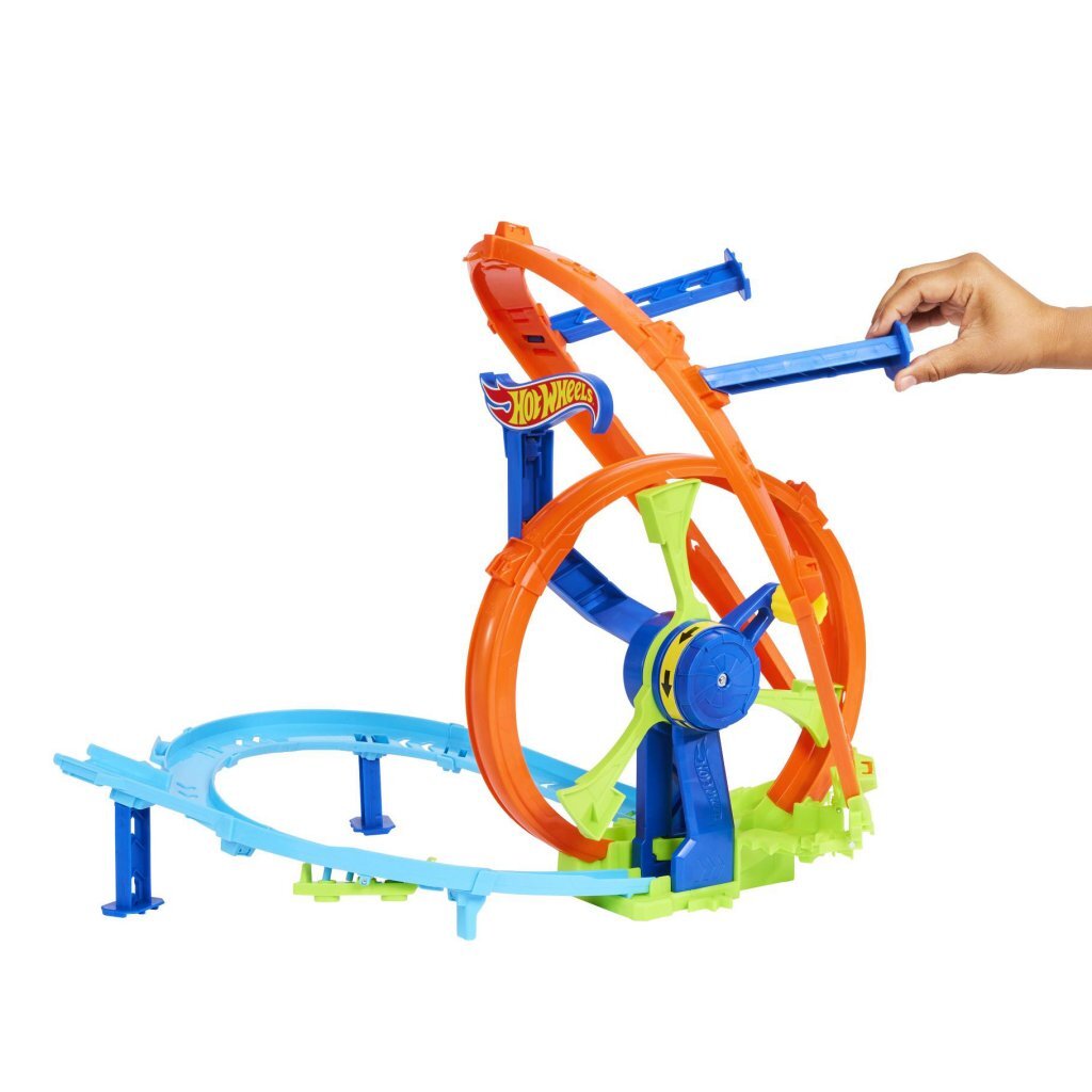 Hot wheels razendsnel lanceren en loopen - loopingbaan