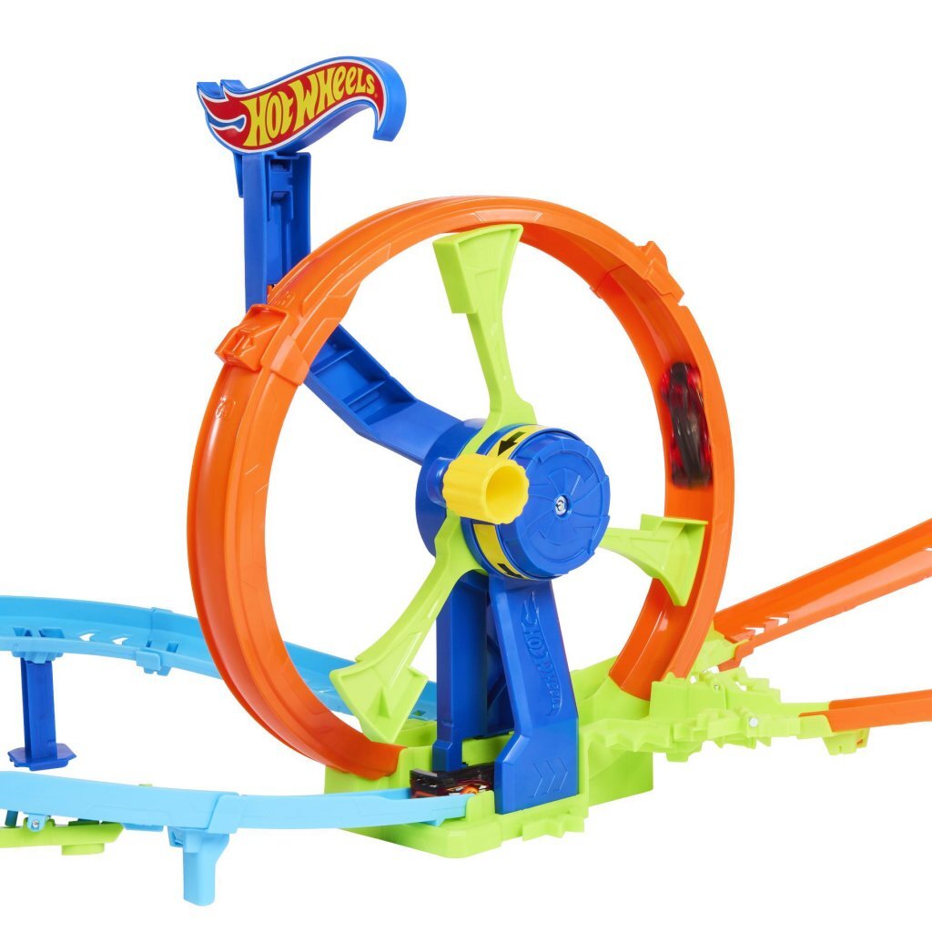 Hot wheels razendsnel lanceren en loopen - loopingbaan