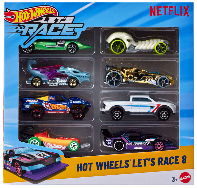 Hot wheels let's race 8-pack - uit de netflix serie