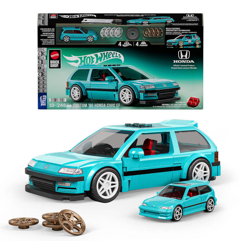 Brick shop mattel hot wheels custom '90 honda civic ef