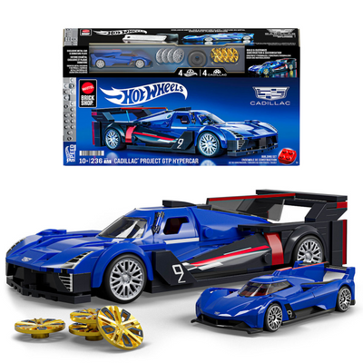 Hot wheels brick shop speed series cadillac 1:32 bouwset - 236dlg.