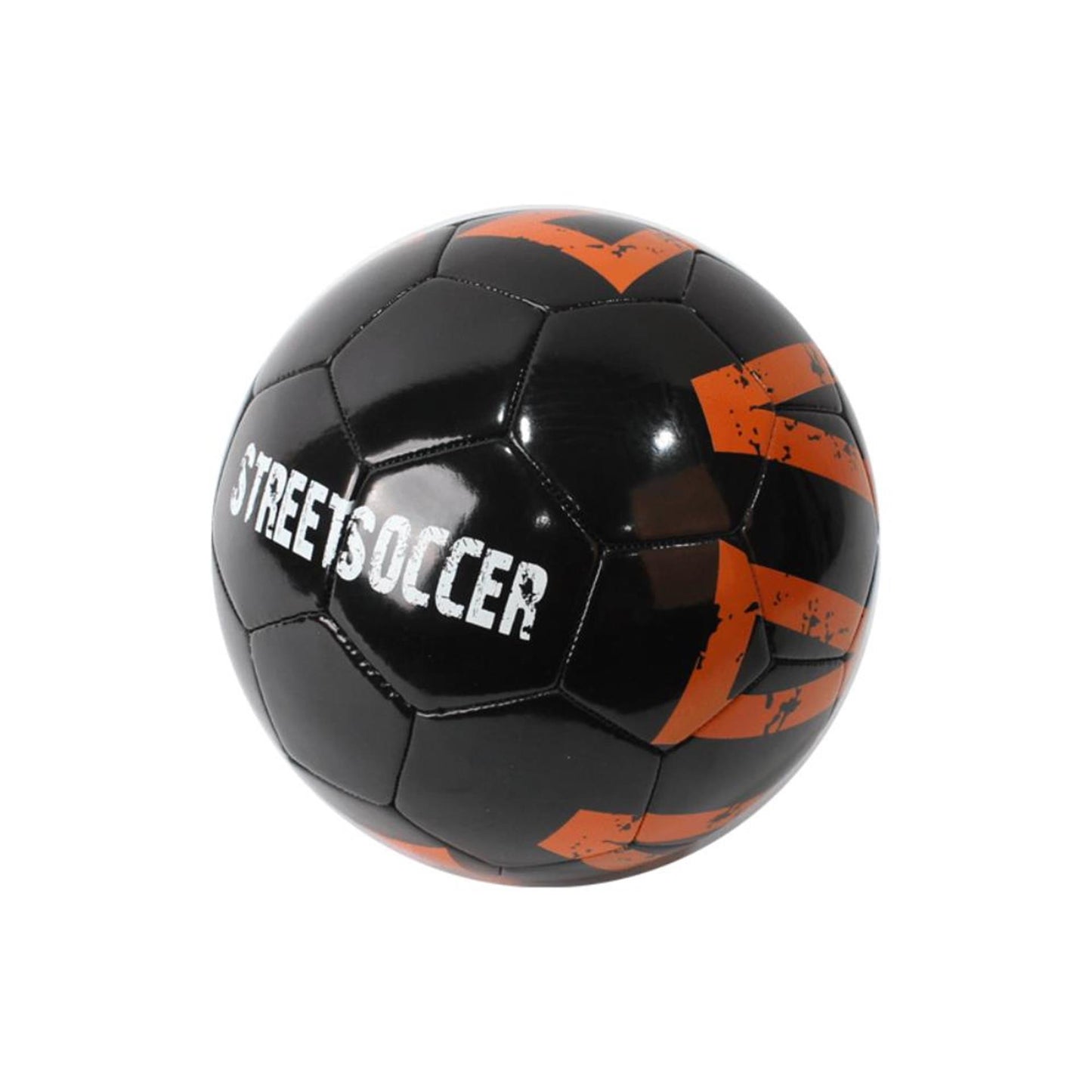 Voetbal pvc streetsoccer maat 5 zwart