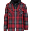 Storvik producten houthakkers fleecevest stanley thermo roodzwart 3xl