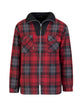 Storvik producten houthakkers fleecevest stanley thermo rood zwart 3xl